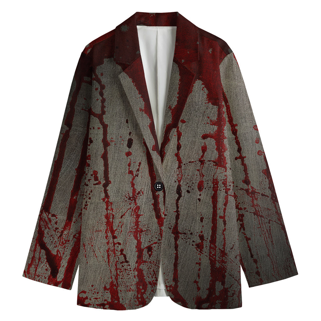 Bloody Metal Wall Print Women's Blazer