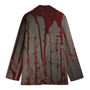 Bloody Metal Wall Print Women's Blazer