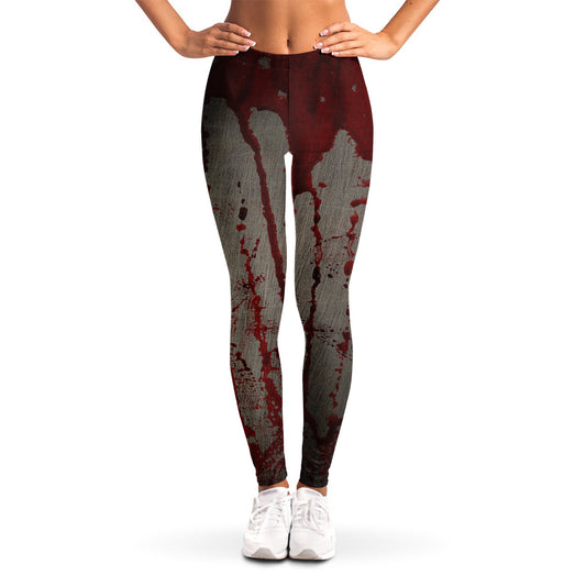 Bloody Metal Wall Print Women's Leggings