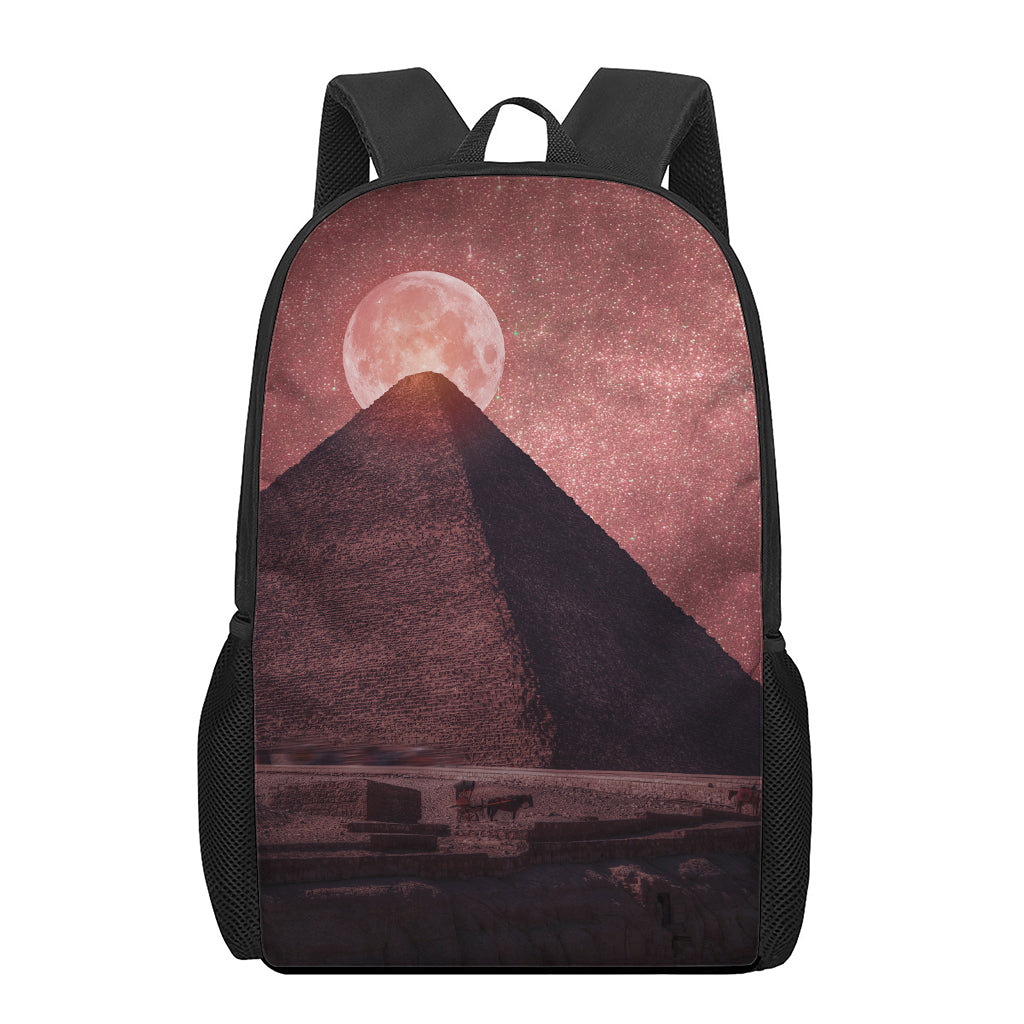 Bloody Moon Pyramid Print 17 Inch Backpack