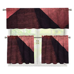 Bloody Moon Pyramid Print 3 Piece Kitchen Curtains