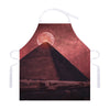 Bloody Moon Pyramid Print Adjustable Apron