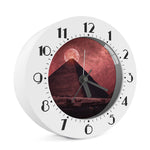 Bloody Moon Pyramid Print Alarm Clock