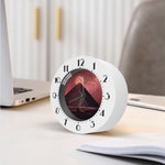 Bloody Moon Pyramid Print Alarm Clock
