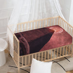 Bloody Moon Pyramid Print Baby Crib Sheet