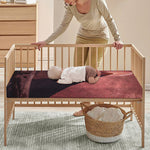 Bloody Moon Pyramid Print Baby Crib Sheet