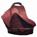 Bloody Moon Pyramid Print Baby Seat Cover