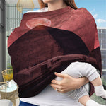 Bloody Moon Pyramid Print Baby Seat Cover