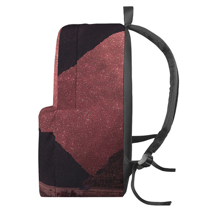 Bloody Moon Pyramid Print Backpack