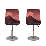 Bloody Moon Pyramid Print Bar Stool Covers