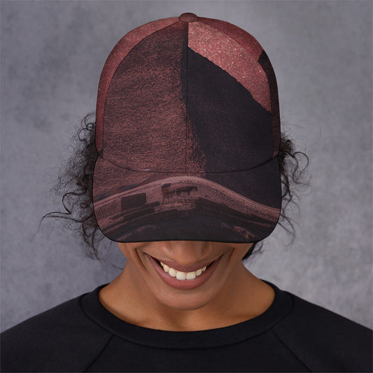 Bloody Moon Pyramid Print Baseball Cap
