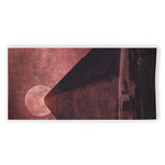 Bloody Moon Pyramid Print Beach Towel