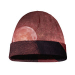 Bloody Moon Pyramid Print Beanie
