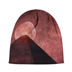 Bloody Moon Pyramid Print Beanie