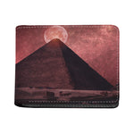 Bloody Moon Pyramid Print Bifold Wallet