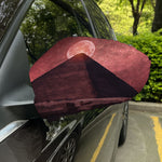 Bloody Moon Pyramid Print Car Side Mirror Covers