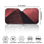 Bloody Moon Pyramid Print Car Windshield Sun Shade