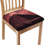 Bloody Moon Pyramid Print Chair Cushion Cover