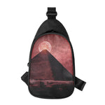 Bloody Moon Pyramid Print Chest Bag