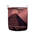 Bloody Moon Pyramid Print Collapsible Laundry Basket