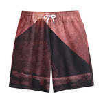 Bloody Moon Pyramid Print Cotton Shorts