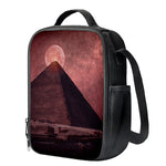 Bloody Moon Pyramid Print Crossbody Lunch Bag
