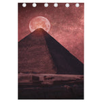 Bloody Moon Pyramid Print Curtain