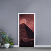 Bloody Moon Pyramid Print Door Sticker