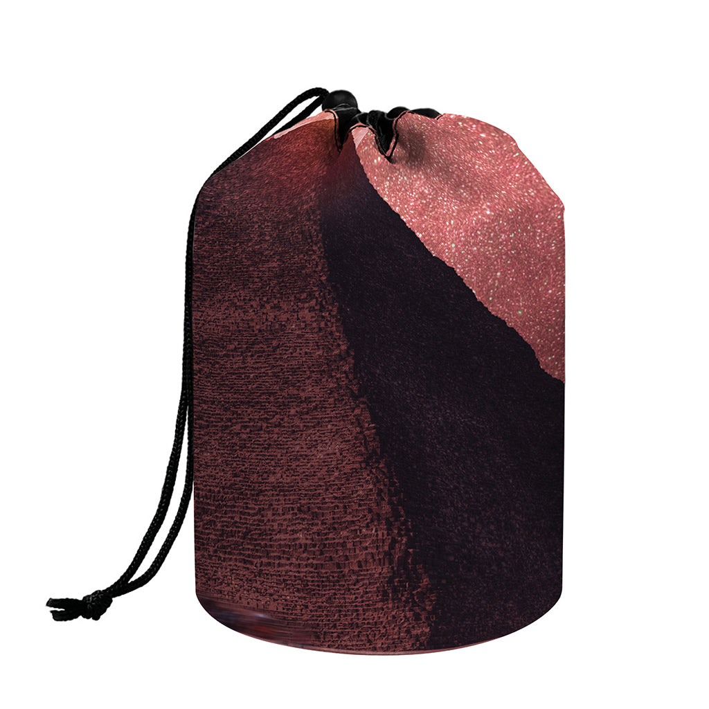 Bloody Moon Pyramid Print Drawstring Makeup Bag