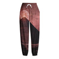 Bloody Moon Pyramid Print Fleece Lined Knit Pants