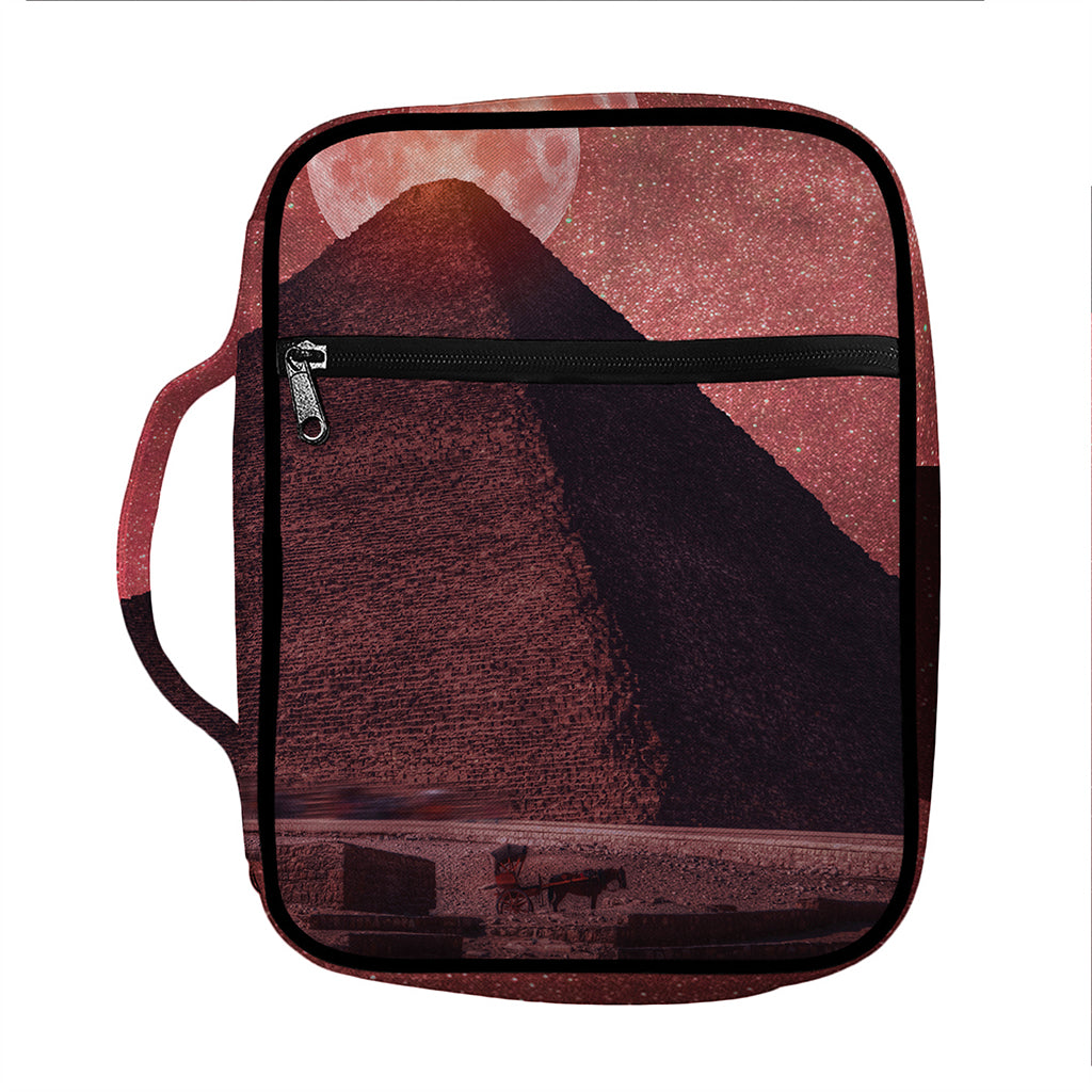 Bloody Moon Pyramid Print Front Pocket Bible Bag