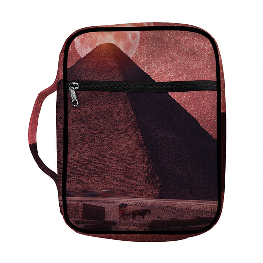 Bloody Moon Pyramid Print Front Pocket Bible Bag