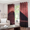 Bloody Moon Pyramid Print Grommet Curtains