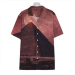 Bloody Moon Pyramid Print Hawaiian Shirt