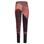 Bloody Moon Pyramid Print High-Waisted Pocket Leggings