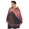 Bloody Moon Pyramid Print Hoodie Blanket