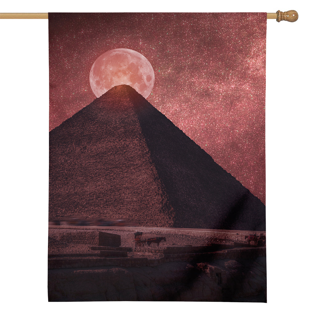 Bloody Moon Pyramid Print House Flag