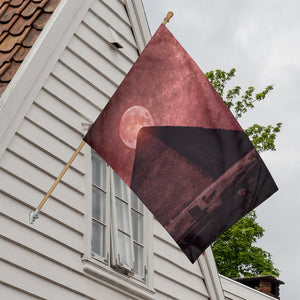 Bloody Moon Pyramid Print House Flag