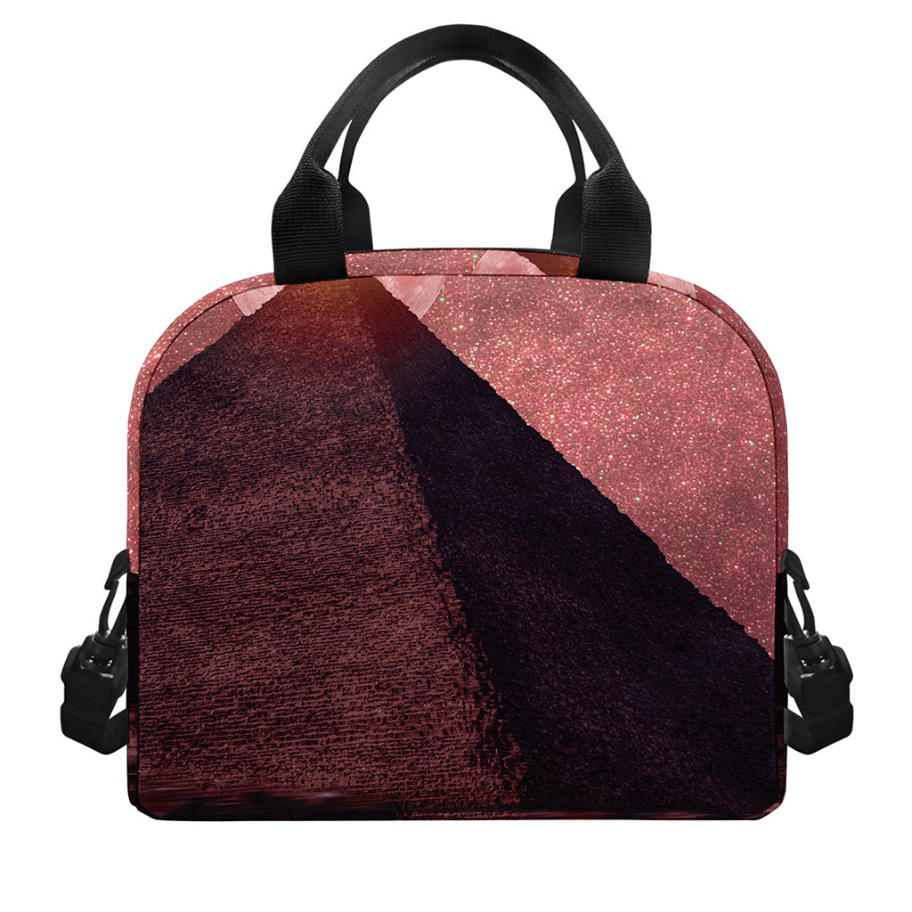 Bloody Moon Pyramid Print Insulated Lunch Bag