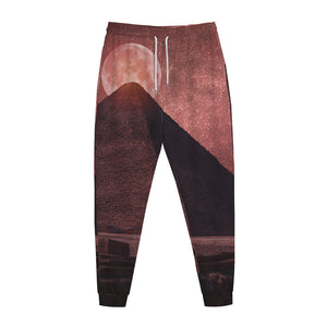 Bloody Moon Pyramid Print Jogger Pants