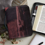 Bloody Moon Pyramid Print Leather Bible Cover