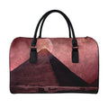 Bloody Moon Pyramid Print Leather Duffel Bag