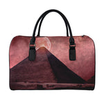 Bloody Moon Pyramid Print Leather Duffle Bag