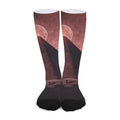 Bloody Moon Pyramid Print Long Socks