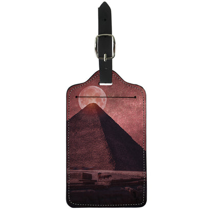 Bloody Moon Pyramid Print Luggage Tag