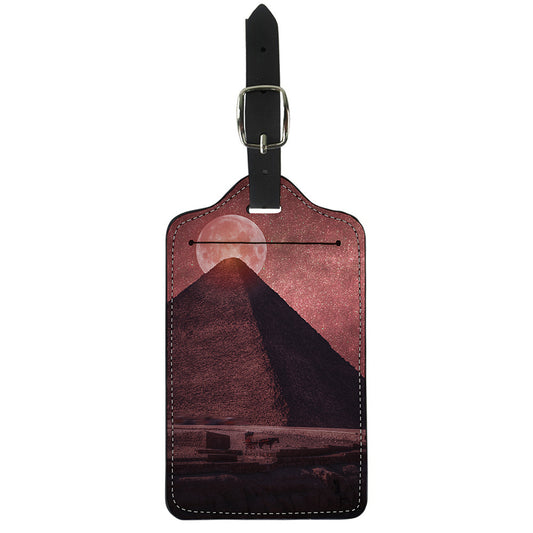 Bloody Moon Pyramid Print Luggage Tag