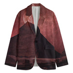 Bloody Moon Pyramid Print Men's Blazer