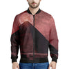 Bloody Moon Pyramid Print Men's Bomber Jacket