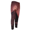 Bloody Moon Pyramid Print Men's Compression Pants