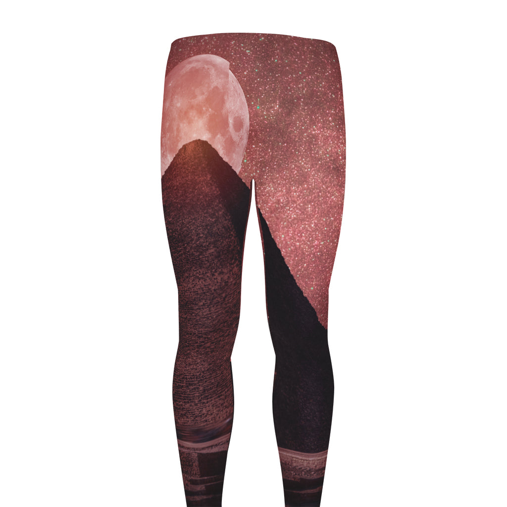 Bloody Moon Pyramid Print Men's leggings